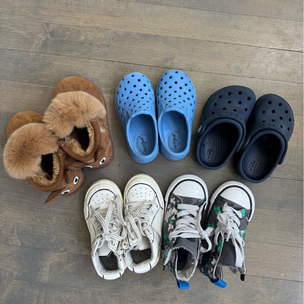 CROCS, ZARA, Converse, and ETC. Toddler Shoes Bundle Size6